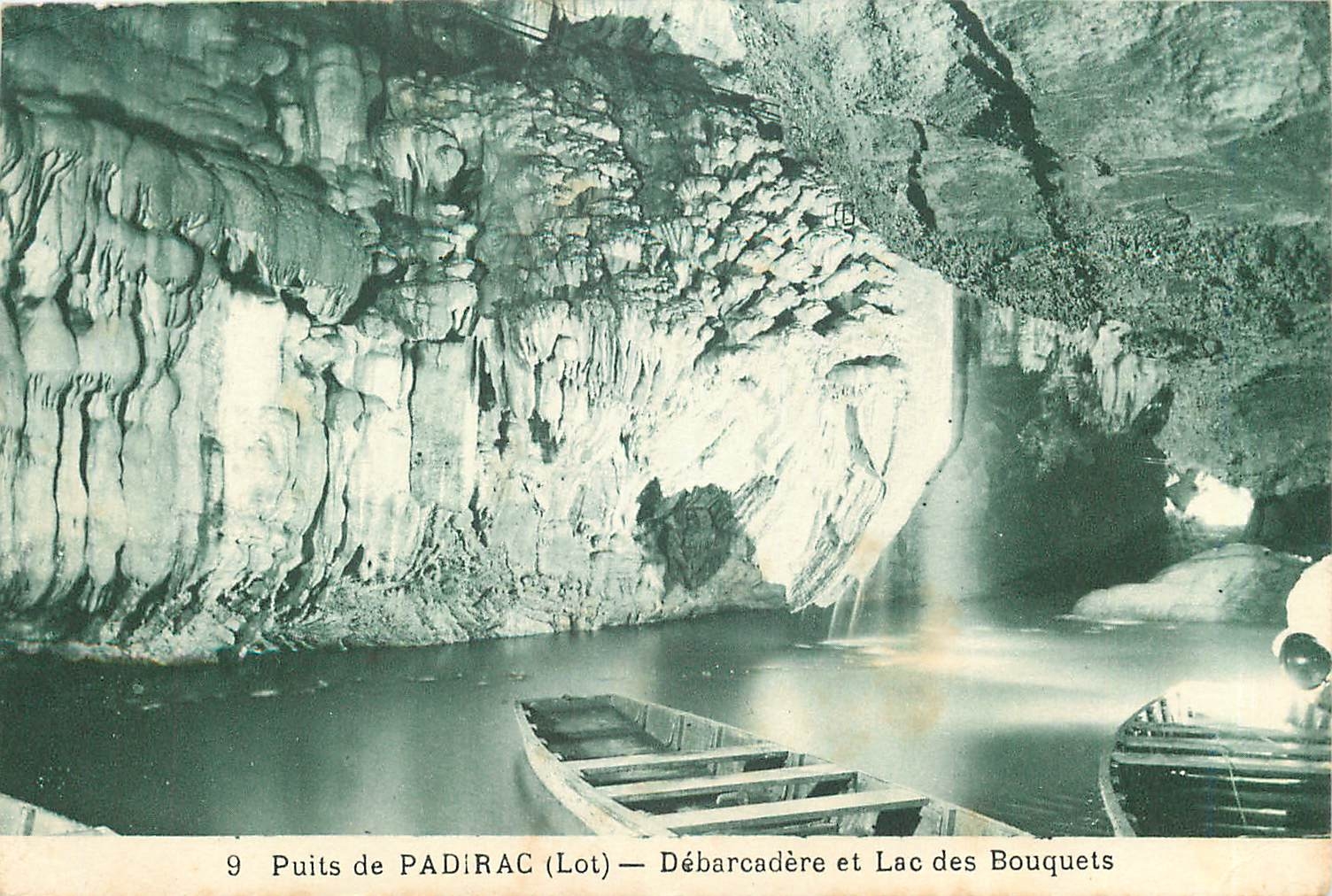 Quelle von PADIRAC (Lot) — Anlegestelle und See der Bouquets