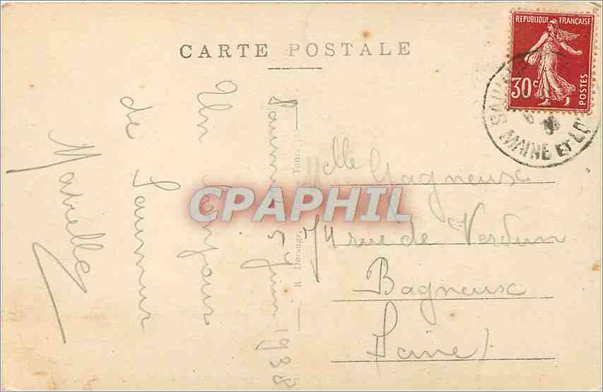 CPA Saumur M et L Le Chateau et le Loire Cote Est  — Rückseite