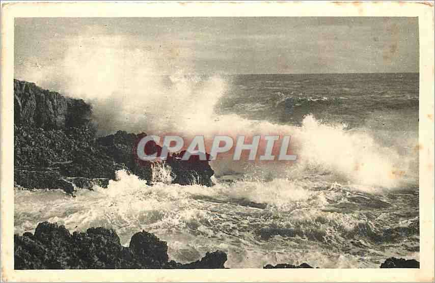 CPA La Mediterranee Effet de Vagues 
