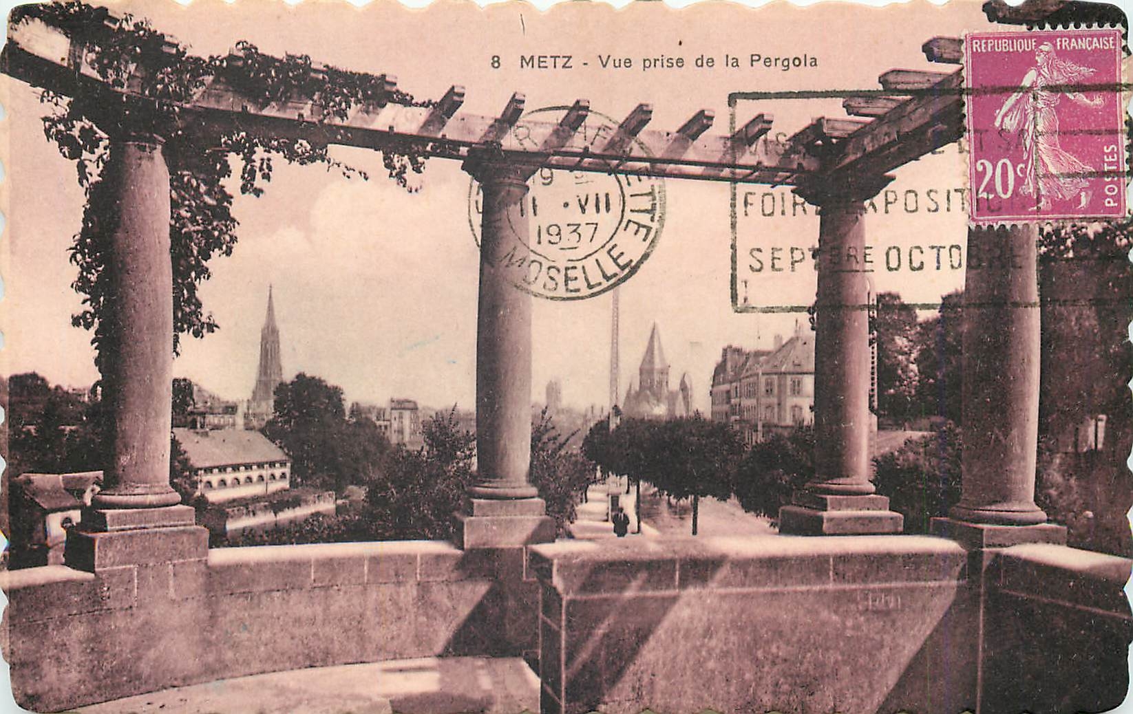 CPA Metz Vue prise de la Pergola 