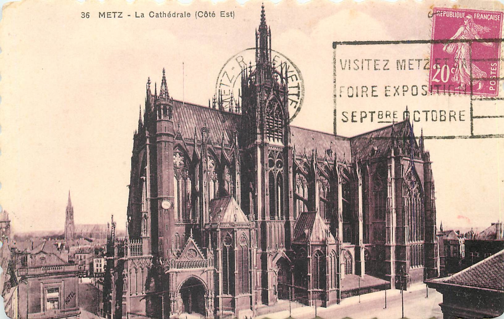CPA Metz La Cathedrale Cote Est 