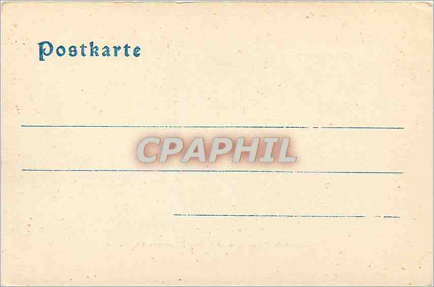 CPA Strasbourg Rue Empereur Guillaume  — Verso