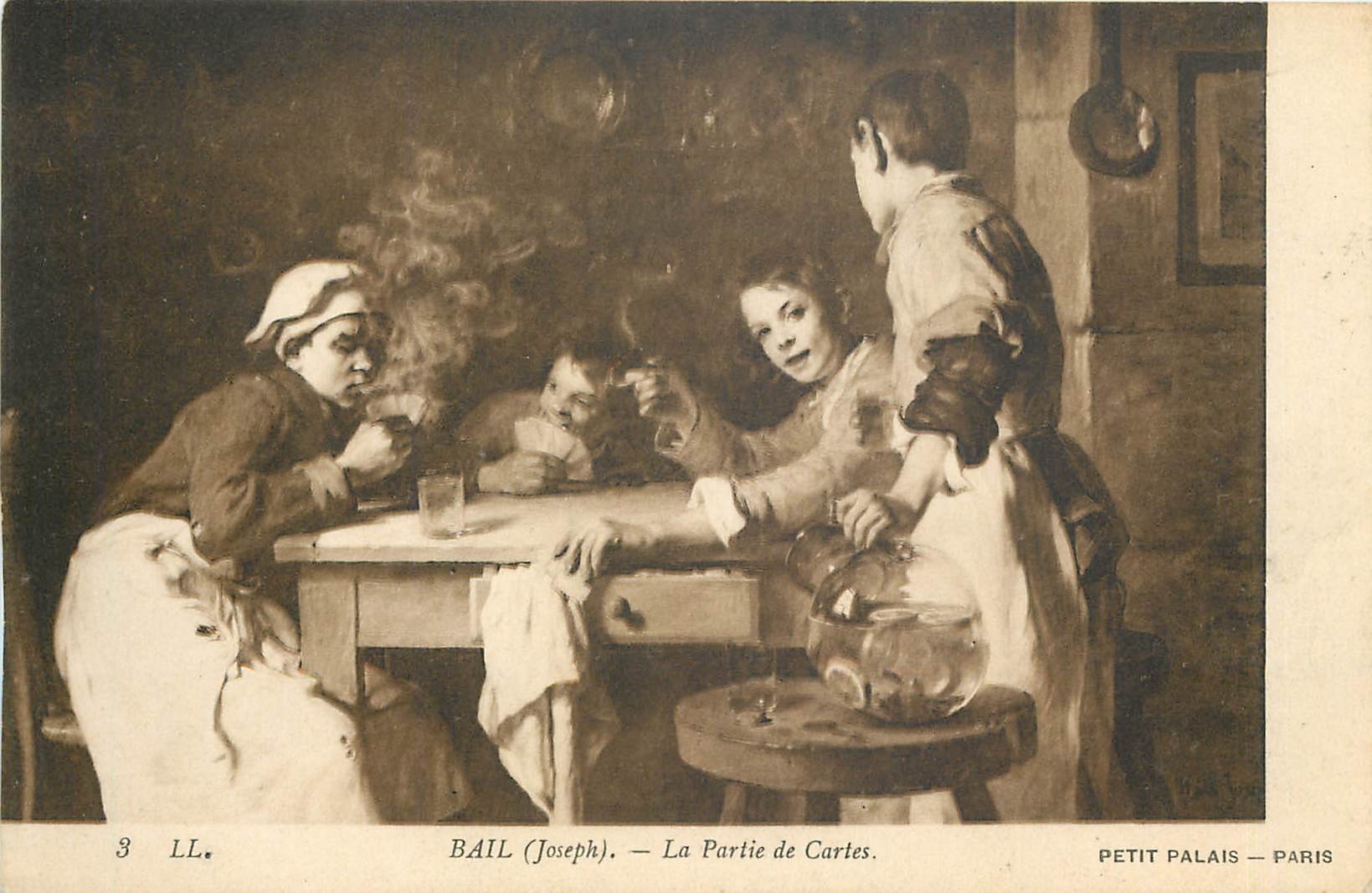 CPA Bail Joseph La Partie de Cartes Petit Palais Paris