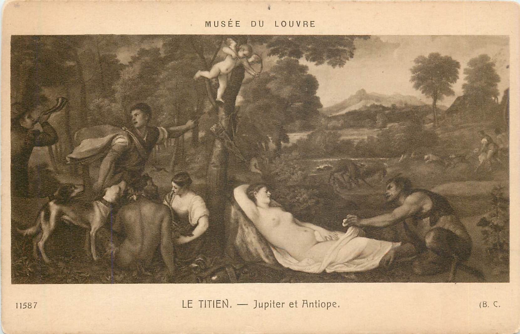 CPA Musee du Louvre Le Titien Jupiter et Antiope 