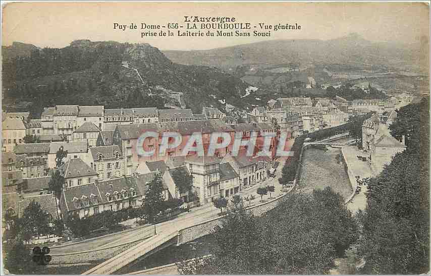 CPA Puy de Dome La Bourboule Vue generale prise de la Laiterie du Mont Sans Souci 