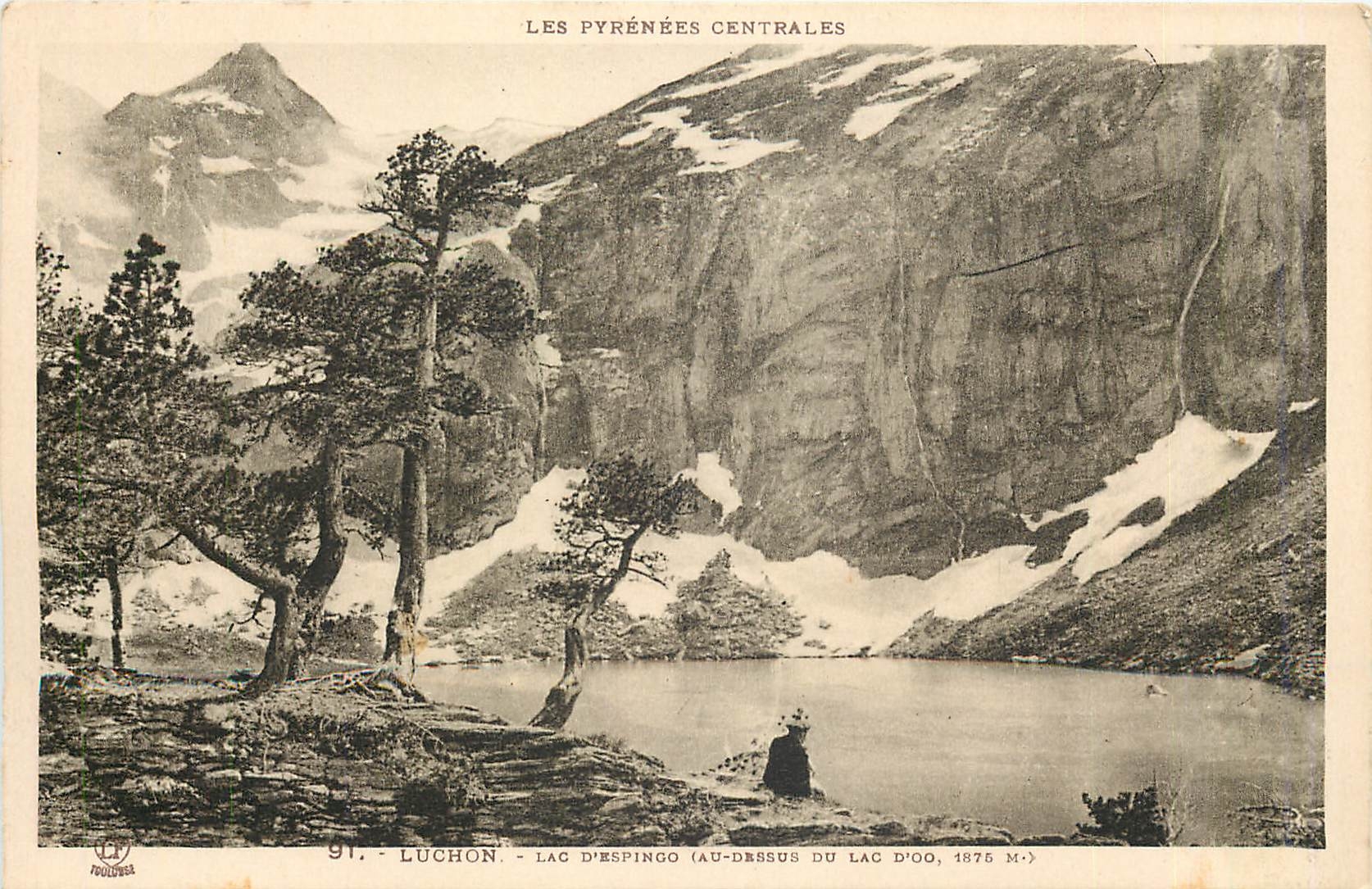 CPA Luchon Lac d'Espingo Au dessus du Lac d'Oo 