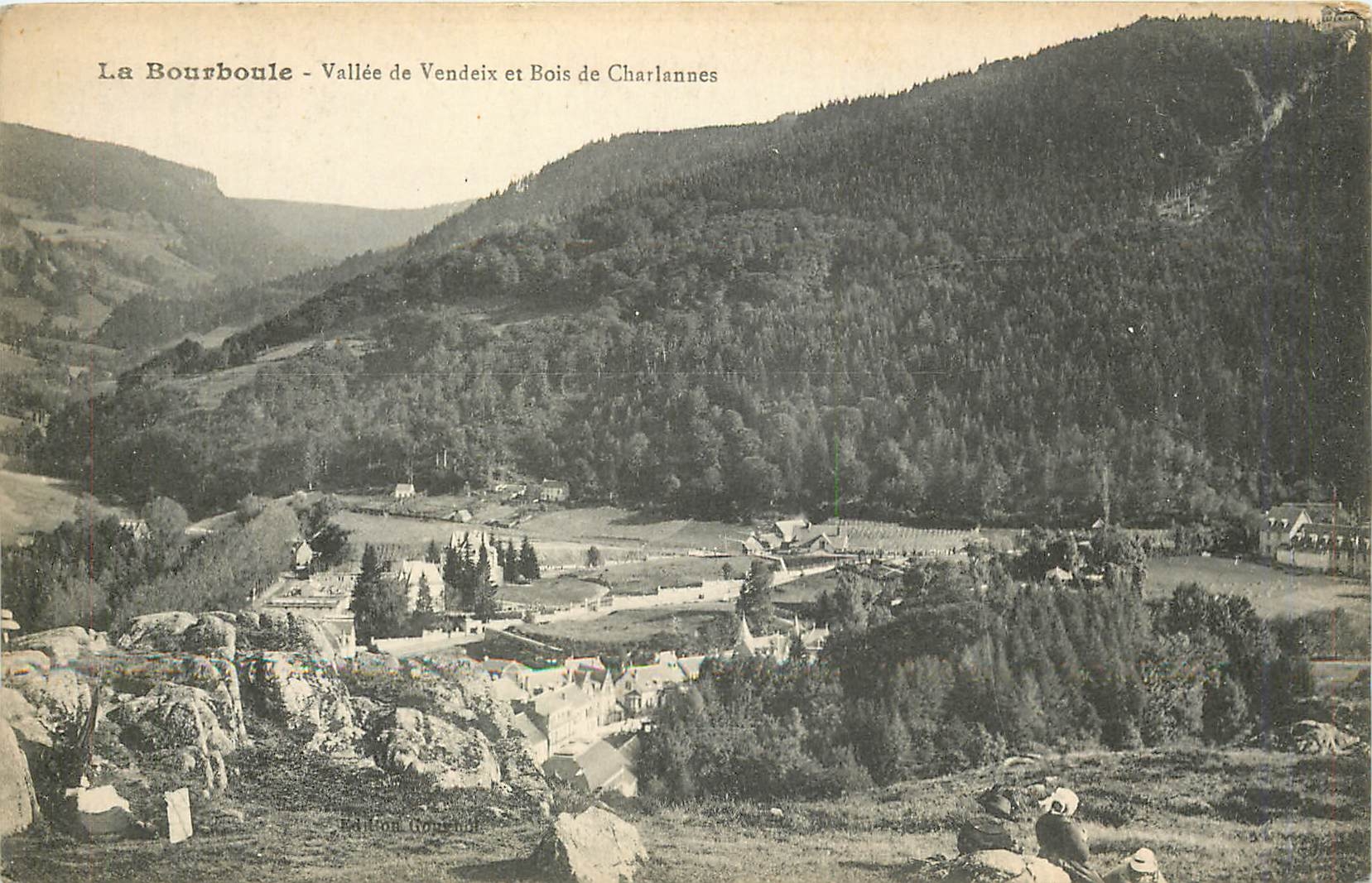 CPA La Bourboule Vallee de Vendeix et Bois de Charlannes 