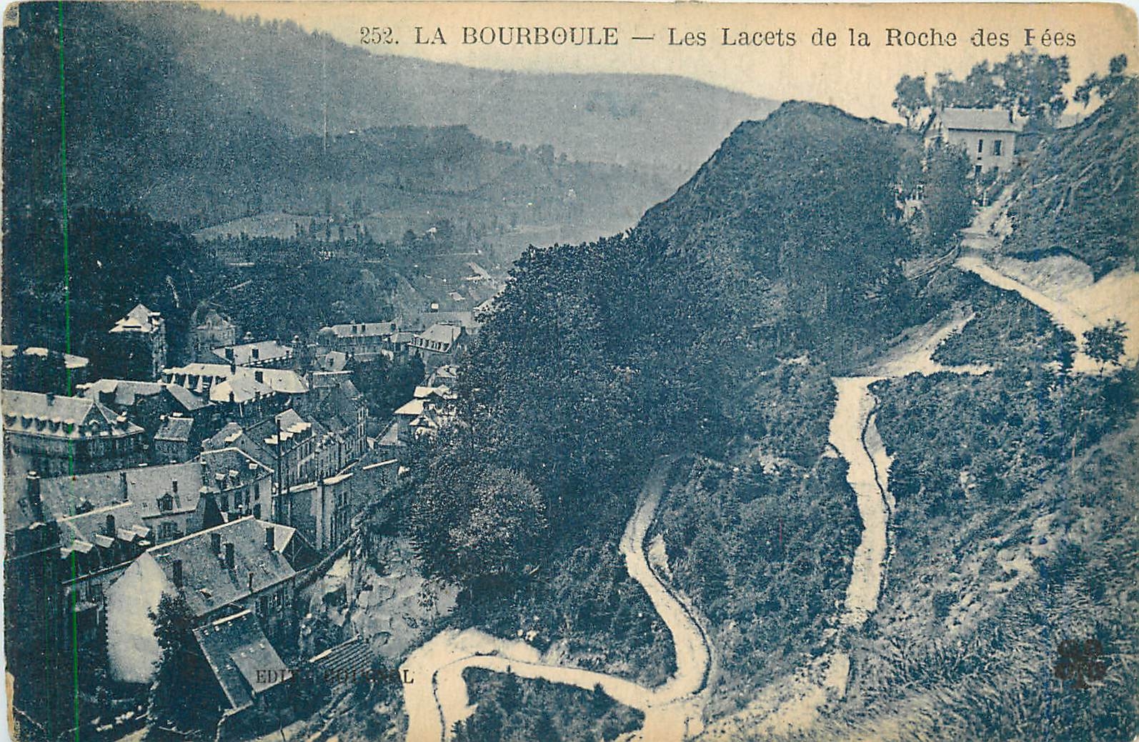 CPA La Bourboule Les Lacets de la Roche des Fees 