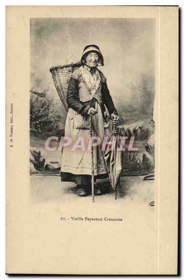Vieille Paysanne Creusoise — Série 67 — A. de Nusse, édit., Gouzé