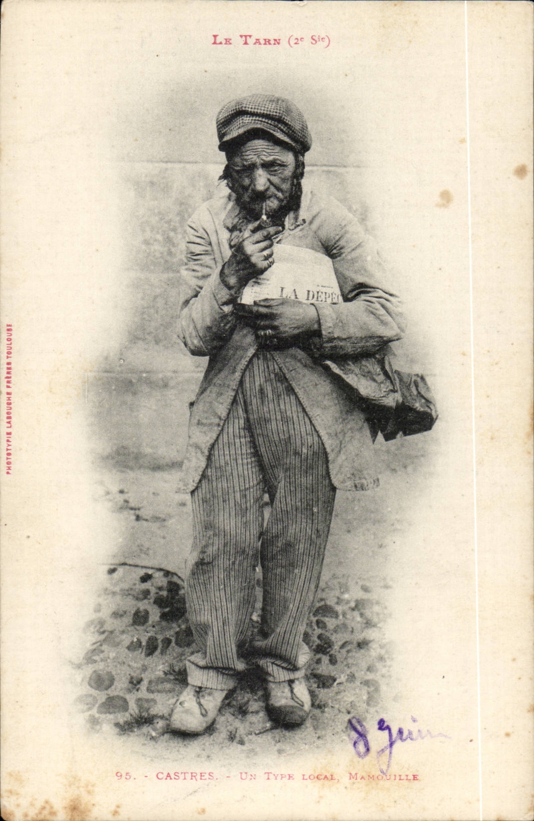 Castres - Un Tipo Locale, Manouille — Fototipo Labouche Frères Toulouse, n°95