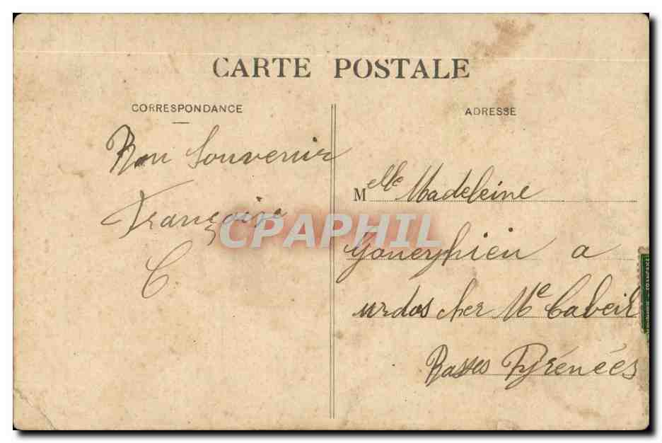 CPA Folklore Costume Au pays basque A la fontaine TOP — Verso