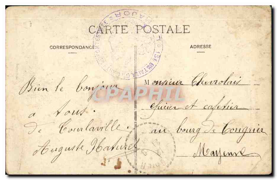 CPA Costume Folklore Normandie pittoresque J'via d'avis les poumyes chez increyable coume  — Verso