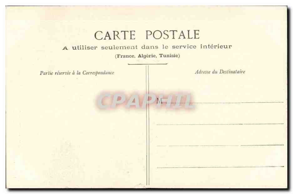 CPA Costume Folklore Costume des environs de Clermont Ferrand — Verso