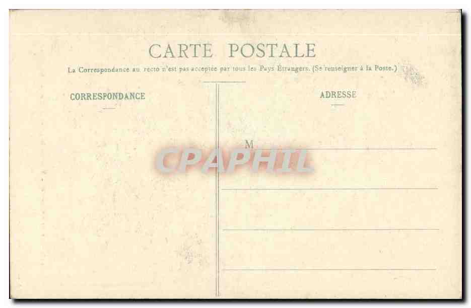 Au Pays Creusois — Femme cousant avec chien — A. da Nussac, édit. Guéret, n°447 — Verso