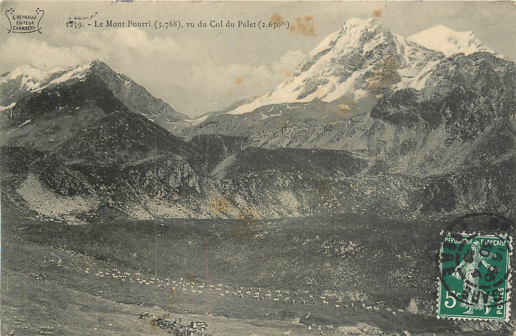 CPA Le Mont Pourri  vu du Col du Palet