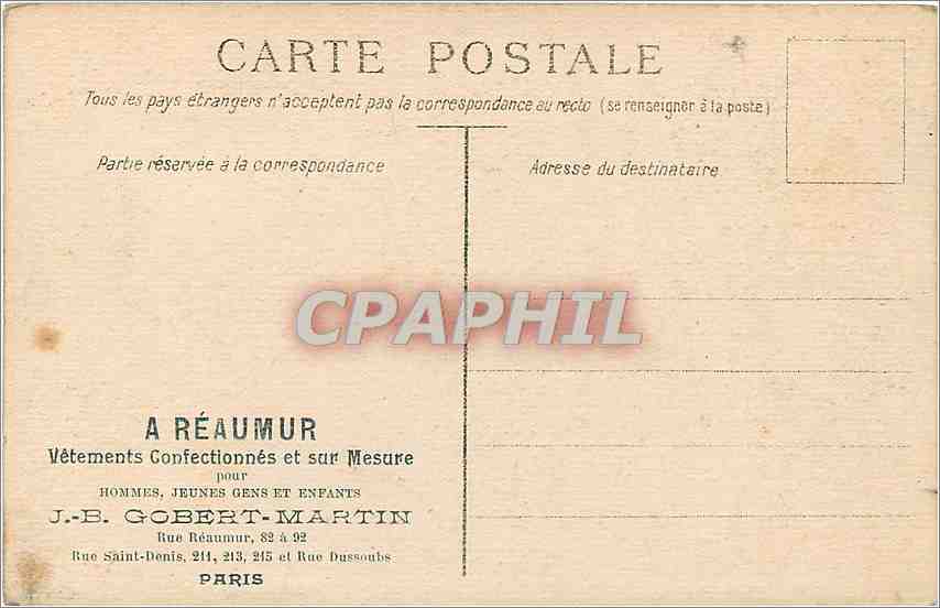 CPA BEAUVAIS La Cathedrale — Verso