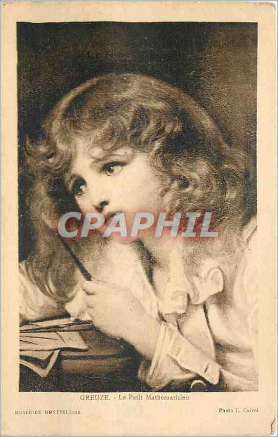 CPA GREUZE Le Petit Mathématicien