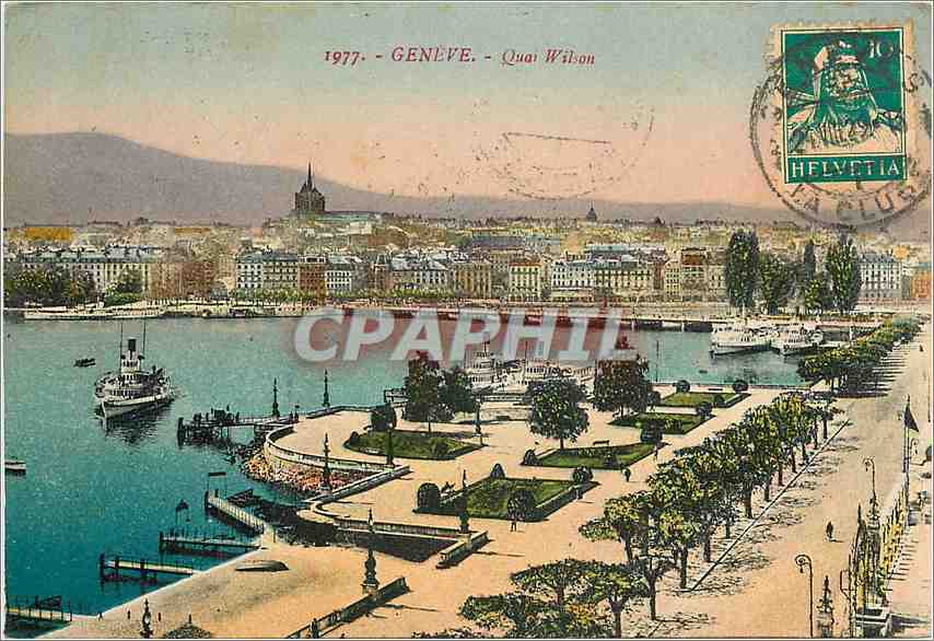 CPA GENEVE - Quai Wilson