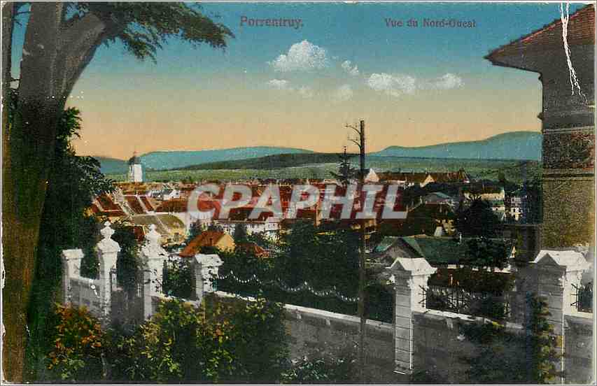CPA PORRENTRUY Vue du Nord-Ouest