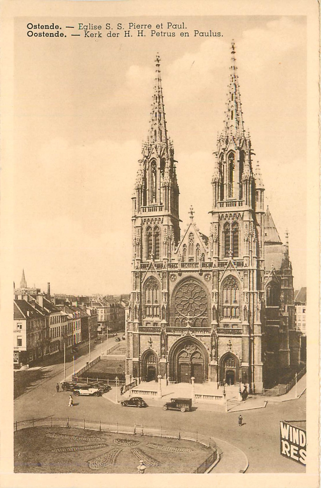 CPA Ostende - Eglise S. S. Pierre et Paul