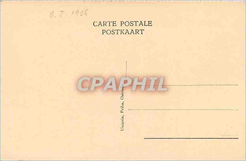 CPA Ostende - Eglise S. S. Pierre et Paul — Rückseite