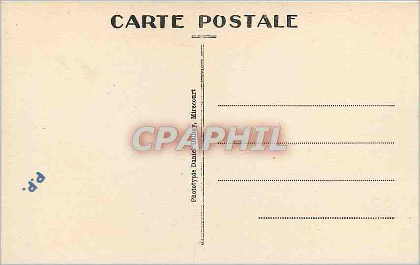 CPA Dijon Monument François Rude — Verso