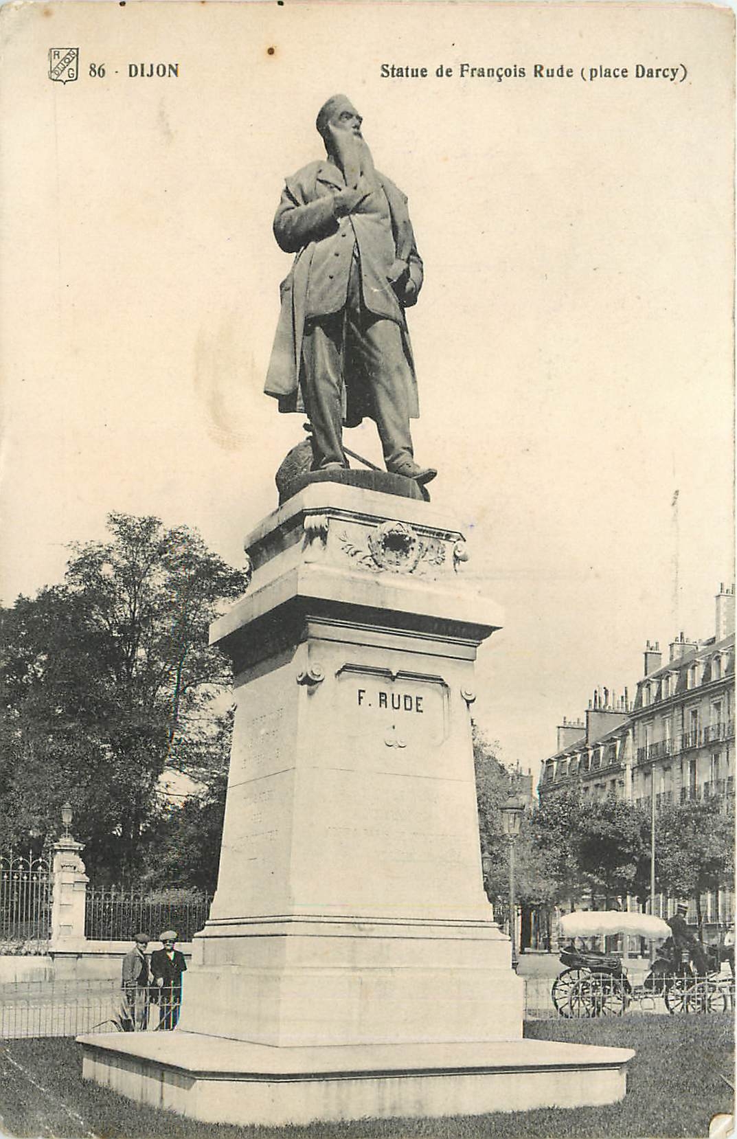 CPA Dijon Statue de François Rude