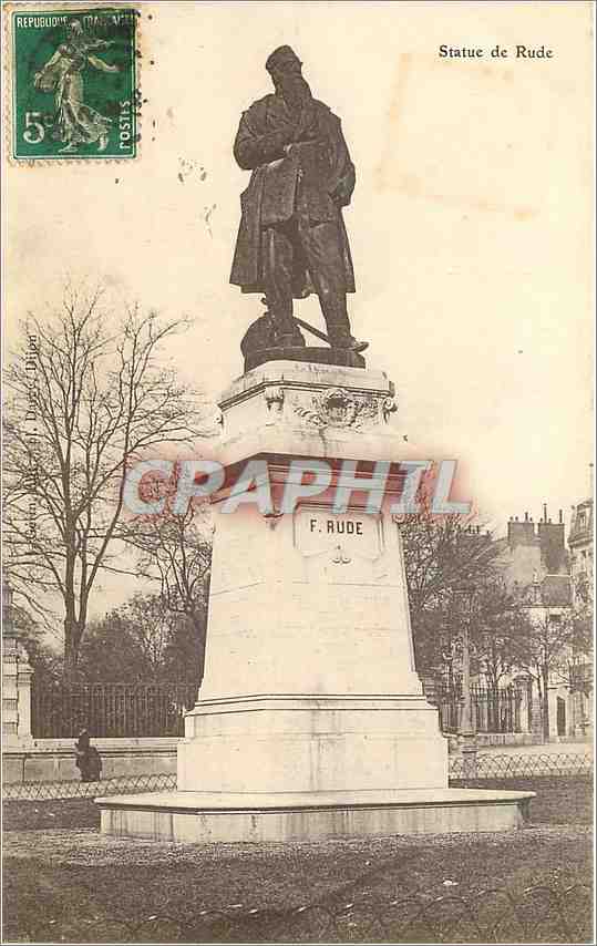 CPA Dijon Statue de François Rude