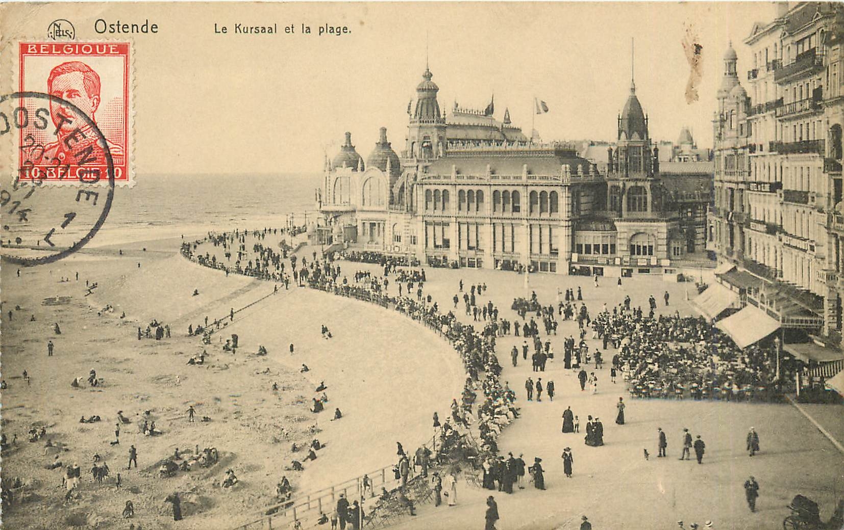 CPA Ostende Le Kursaal et la Palge