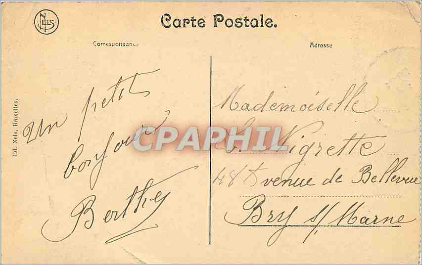 CPA Ostende Le Kursaal et la Palge — Rückseite