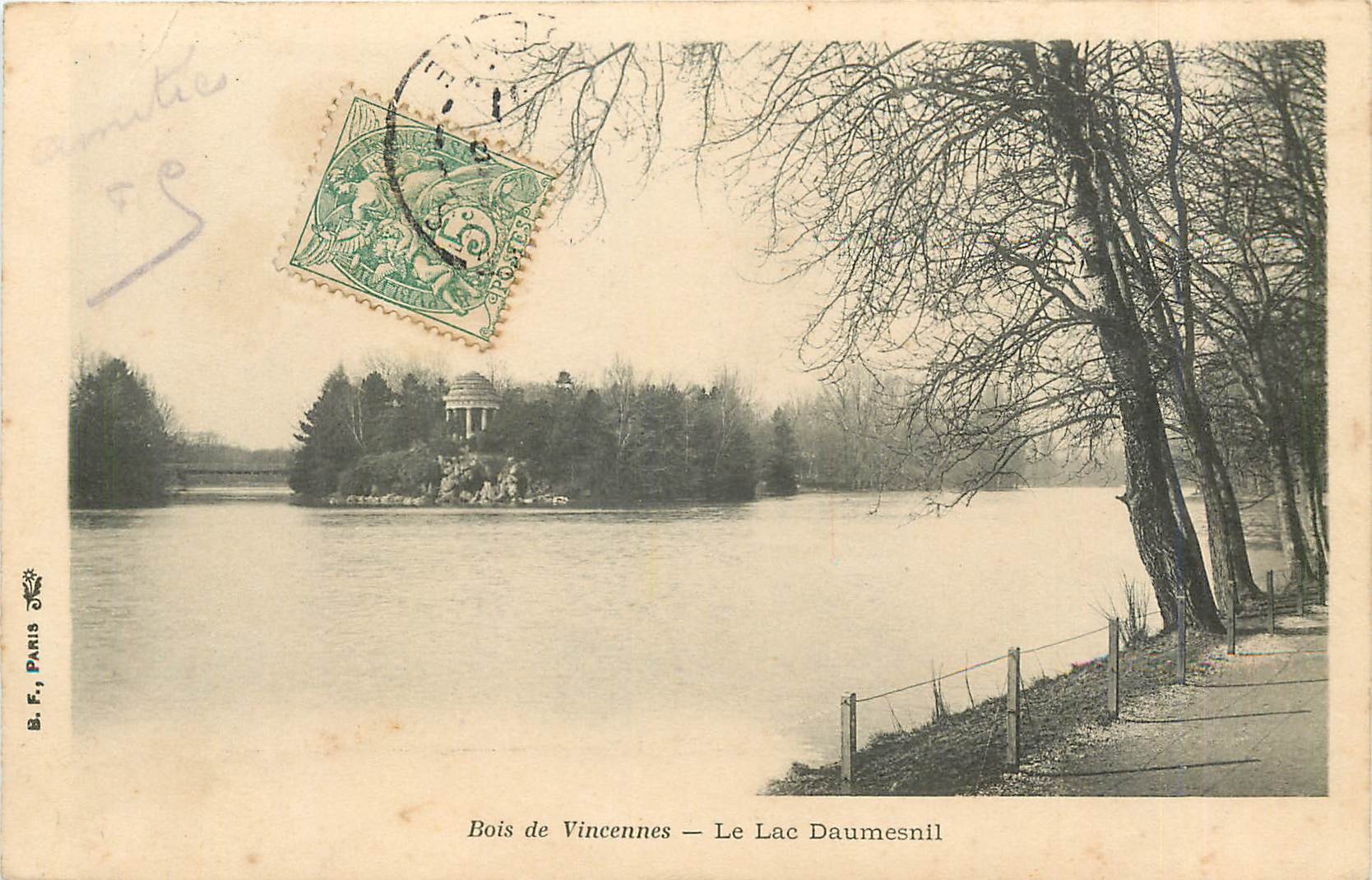 CPA Bois de VINCENNES - Le Lac Daumesnil
