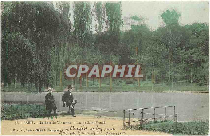 CPA Bois de VINCENNES - Le Lac de Saint-Mande