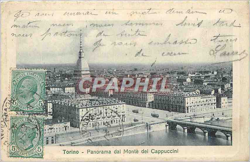 CPA Torino - Panorama dal Monté del Cappuccino