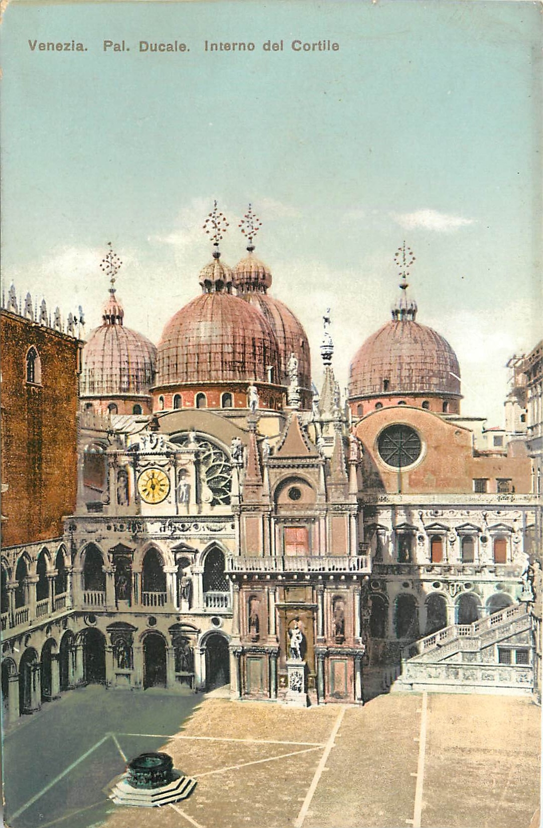 CPA Venezia. Pal. Ducala. Internoi del Cortile