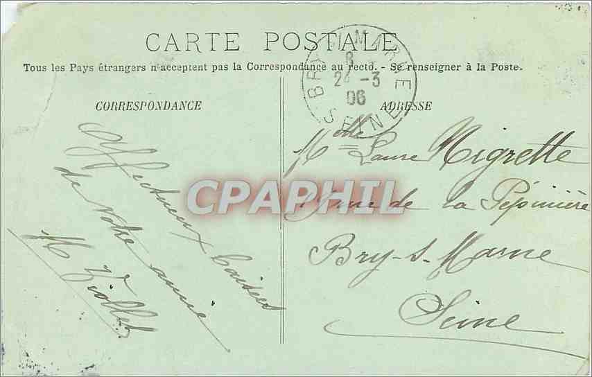 CPA Lyon Jonction du Rhone et de la Saone prise de notre Dame de Fourviere — Rückseite