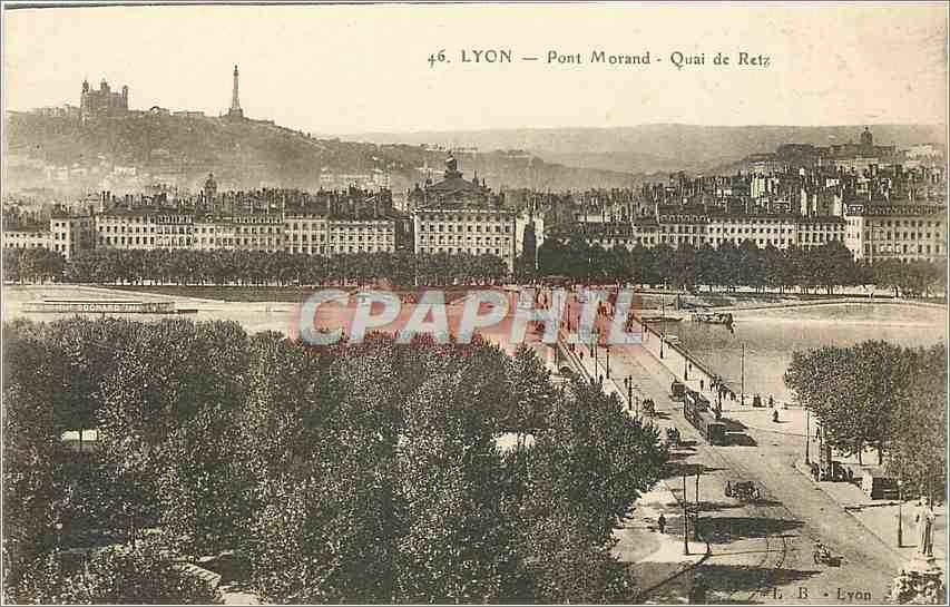 CPA Lyon - Pont Morand -Quai de Retz