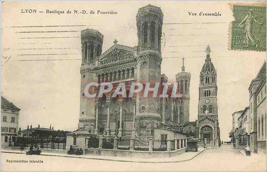 CPA Lyon - Basilique de N. D. de Fourviere