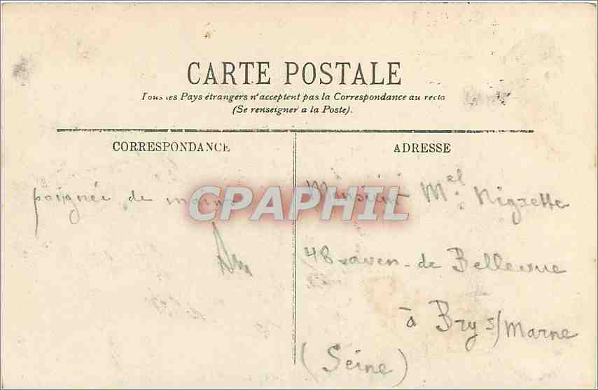 CPA Lac du Bourget - Le Grand Port et la Dent du chat — Rückseite
