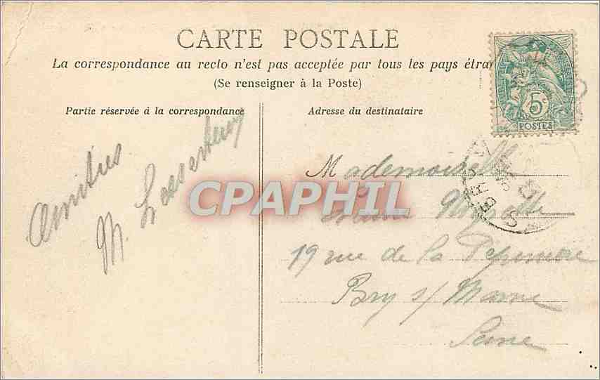 CPA Le Havre - Boulevard Maritime sous la villa Dufayel Enfants — Rückseite