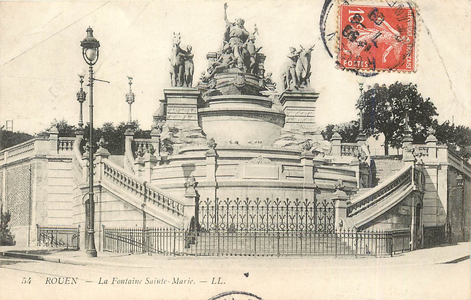 CPA Rouen - La Fontainne Sainte-Marie