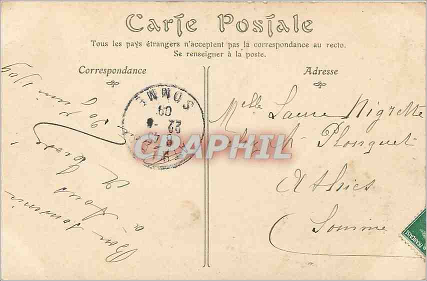 CPA Rouen - La Cathedrale — Rückseite