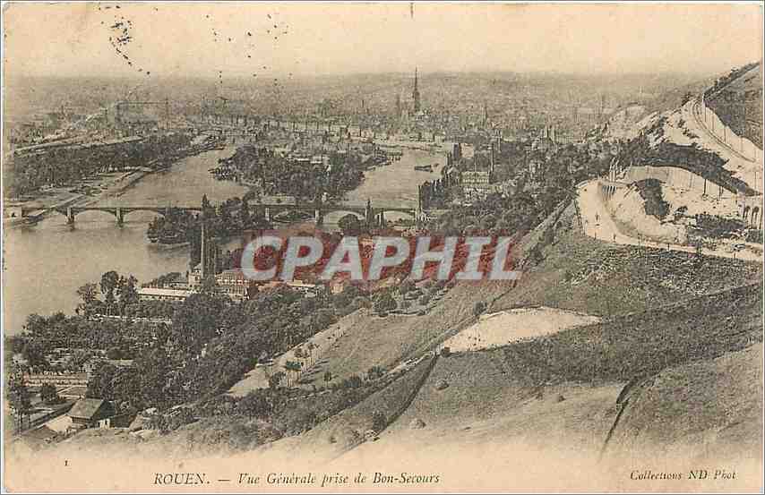 CPA Rouen - Vue generale prise de Bon-Secours