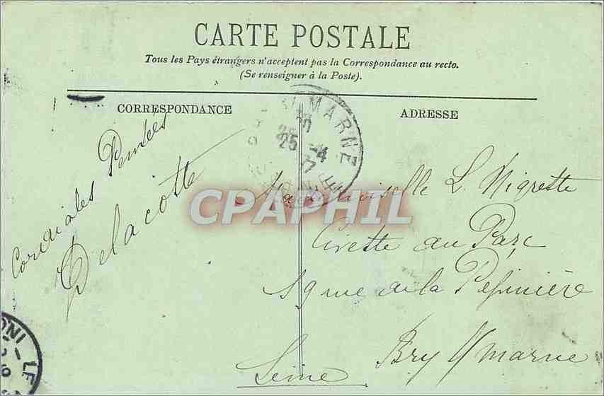 CPA Le Havre - Sainte-Adresse - Notre Dame des flots et la Ville — Rückseite