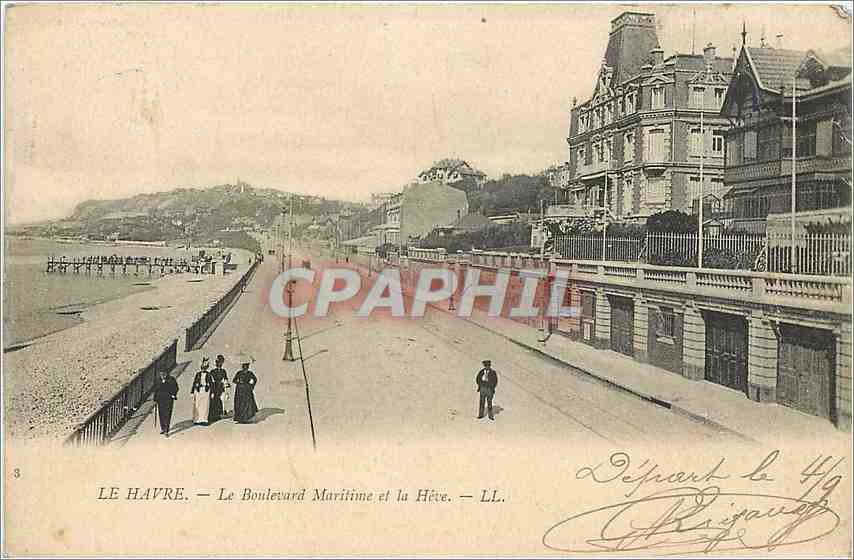 CPA Le Havre - Le Boulevard Maritime et la Heve