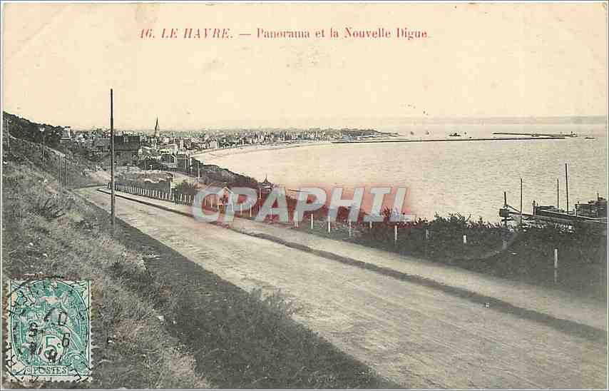 CPA Le Havre - Panorama et la Nouvelle Digue