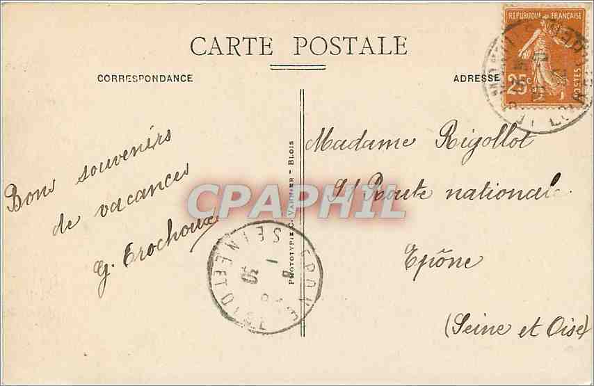 CPA Blois Le Château - Façade François 1er — Verso