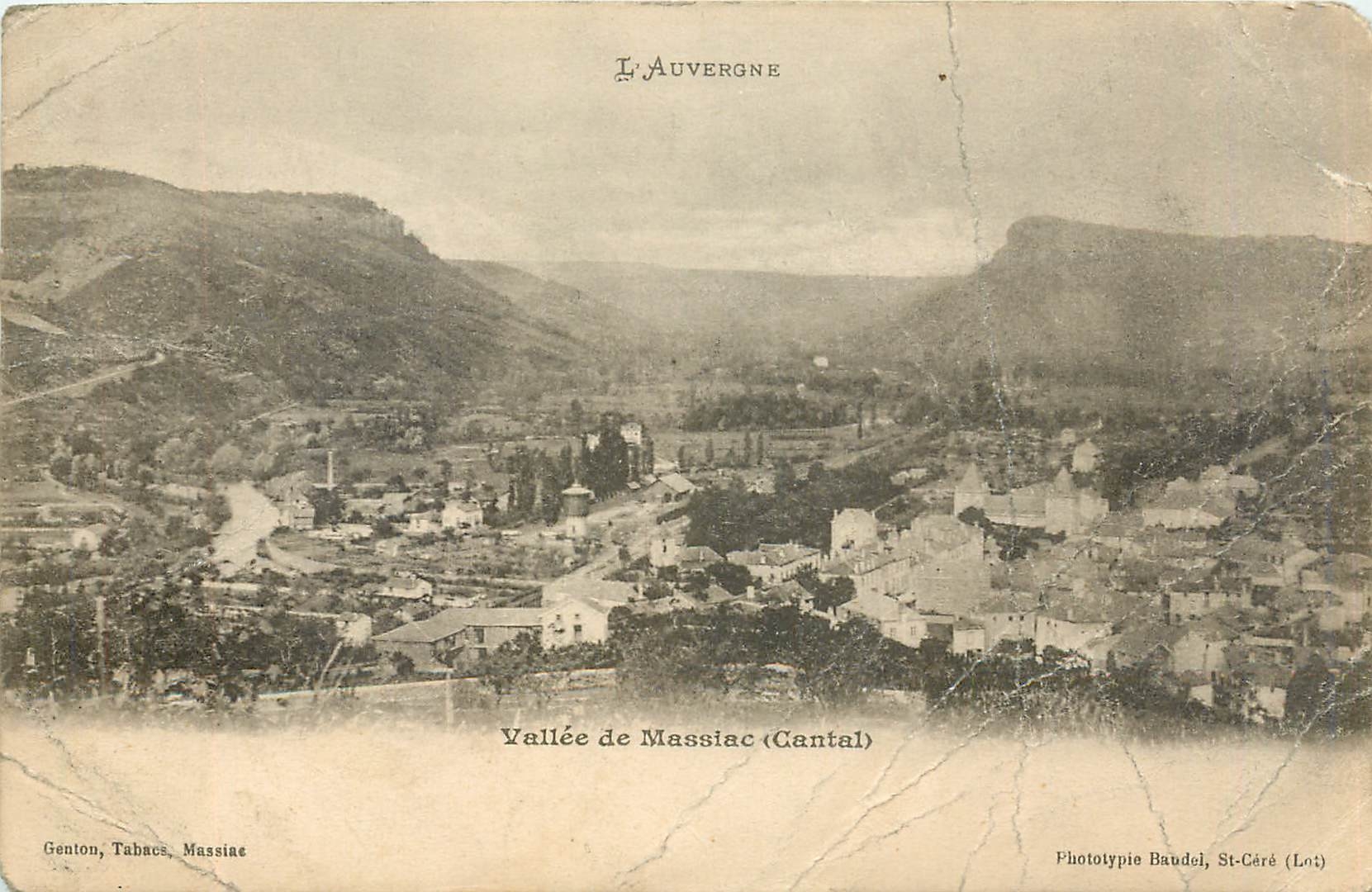 CPA L'Auvergne Vallee de Massiac Cantal 