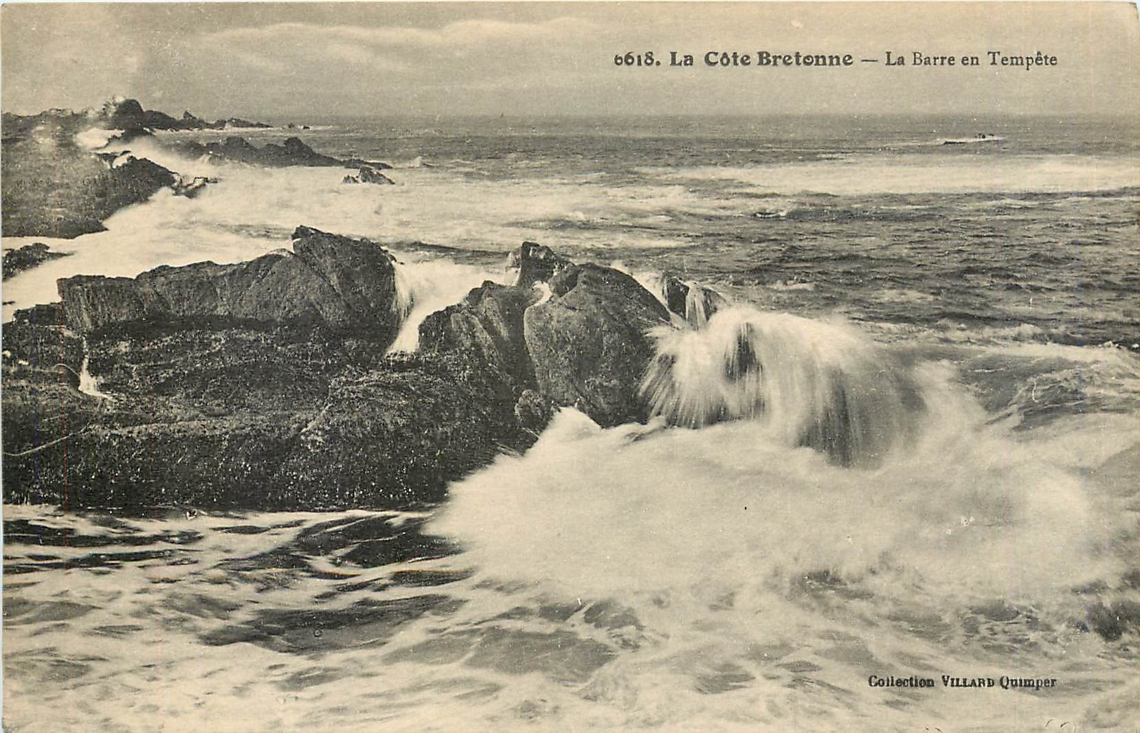 CPA La Cote Bretonne La Barre en Tempete 