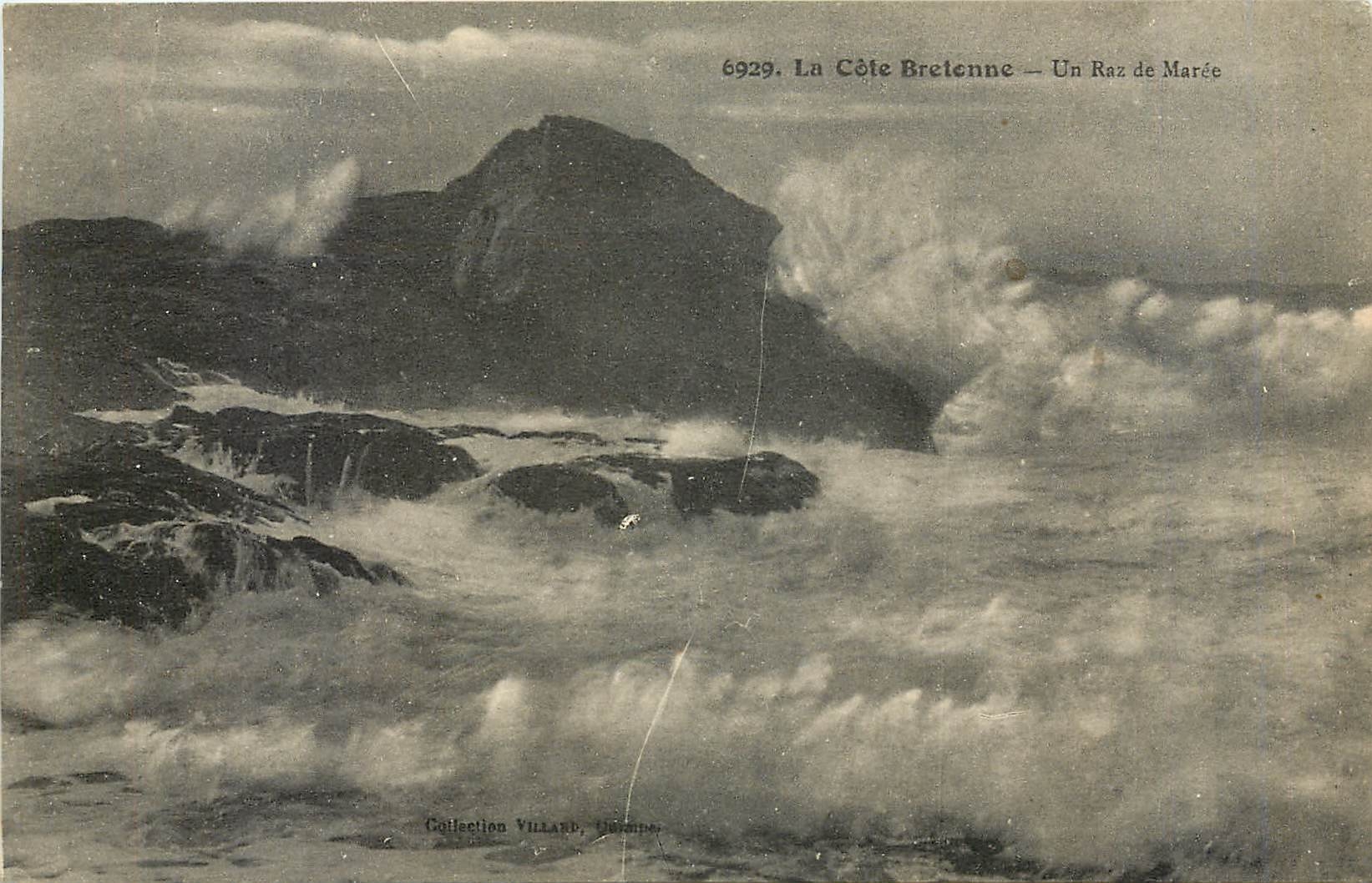 CPA La Cote Bretonne Un Raz de Maree 