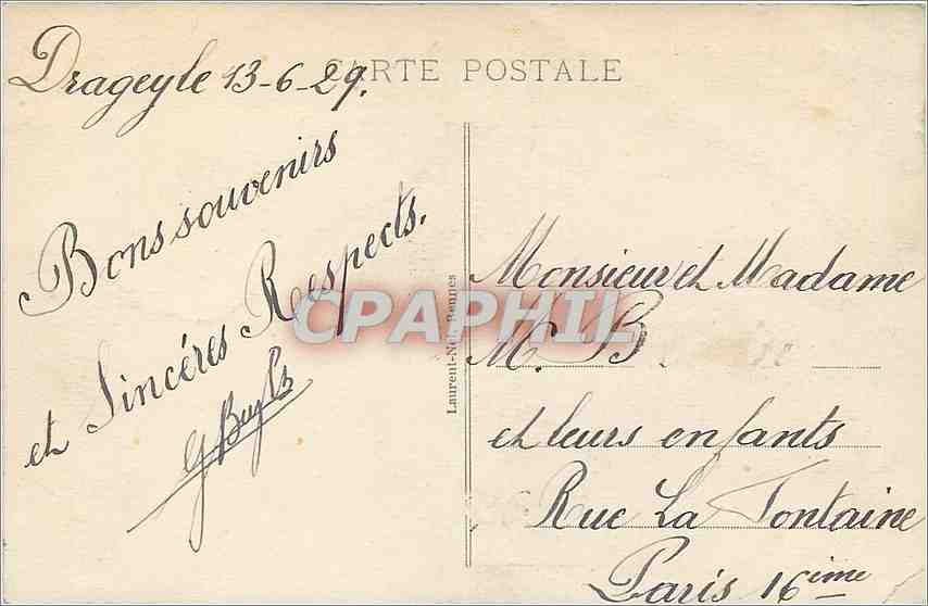 CPA Le Mont St Michel Cote Nord Est  Peche Pecheur — Verso
